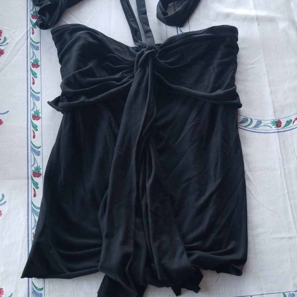 Black Express Halter Top